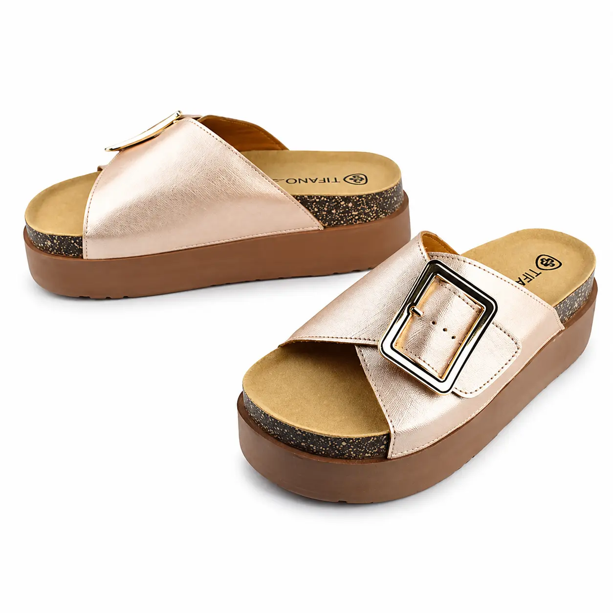 Sandale Compense pour femme 908 bronze ......... miniature